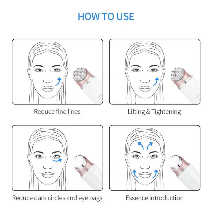 Multifunction LED Therapy + Massage Facial Tool