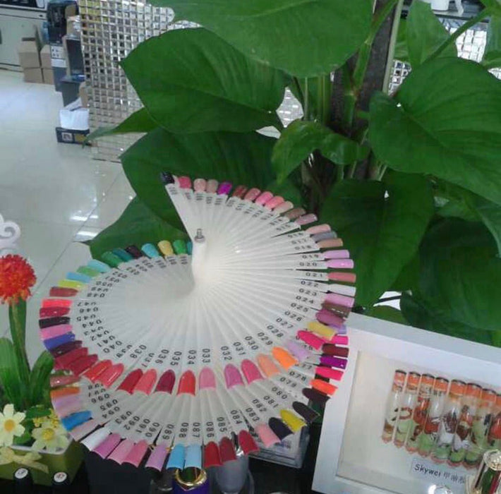 Nail Art Display Umbrella Spiral Tower Stand, 60 Tips