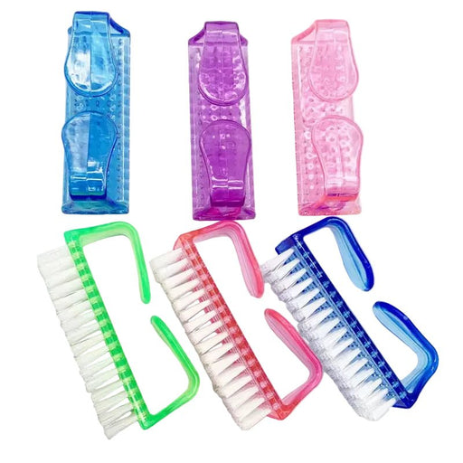Nail Brushes, Mini Scrub Brush Assorted Colors Pack of 10