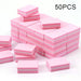Nail Buffer Block Mini Sponge Disposable 100/180, Pink