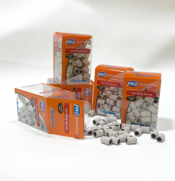 Nail Drill Arbor Sanding Bands, 100pcs Zebra