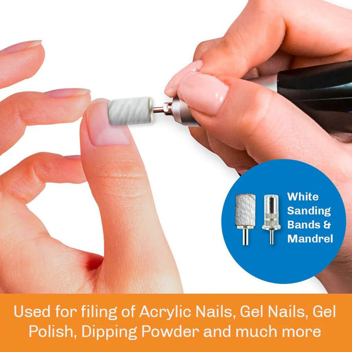 Nail Drill Arbor Sanding Bands, 100pcs Zebra