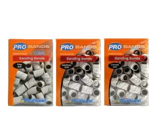 Nail Drill Arbor Sanding Bands, 100pcs Zebra