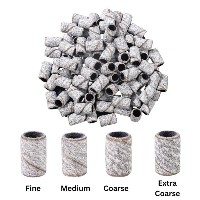 Nail Drill Arbor Sanding Bands, 100pcs Zebra