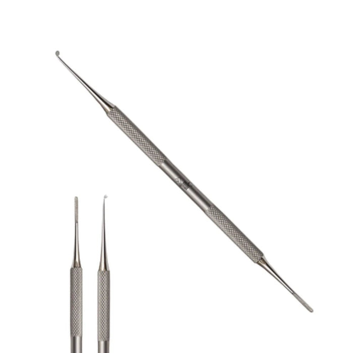 Nail Excavator Round Edge & Black File Size 13cm