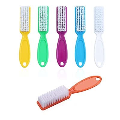 Nail Scrub Brush with Handle, Assorted Colors
