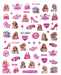 Nail Stickers, Barbie Inspired Pink Nail Decals Canada
