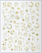 Nail Stickers, Celestial, Moon + Star, Silver + Gold Canada