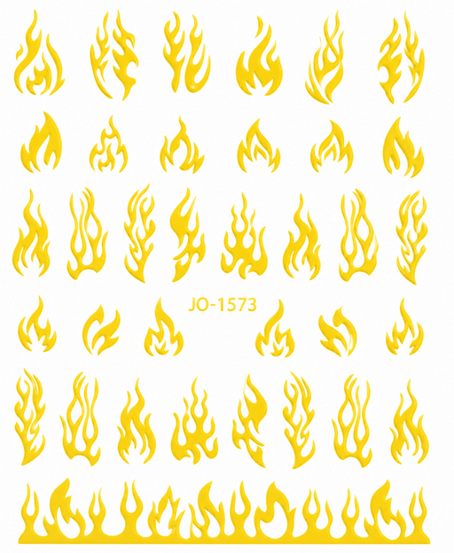 Nail Stickers, Gold Flame Canada