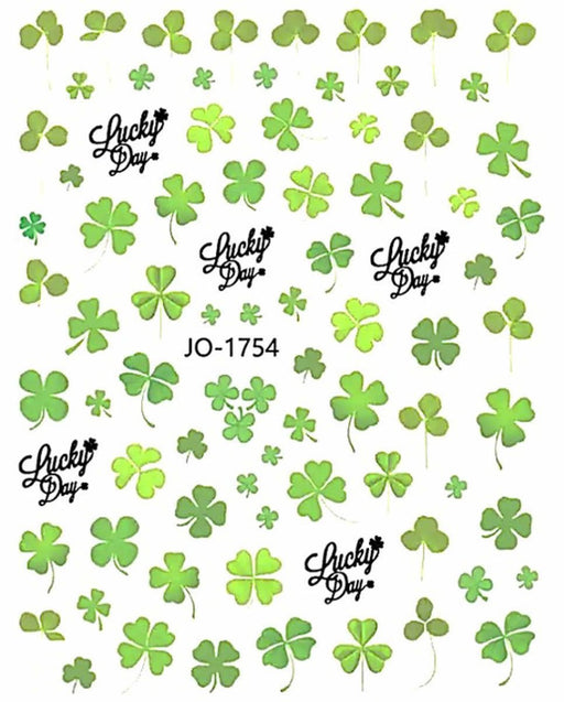 Nail Stickers, Green, Four Leaf Clover, St Patricks Day Canada
