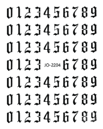 Nail Stickers, Numbers + Black Canada