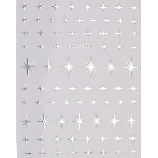 Nail Stickers, Silver Stars Canada