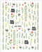 Nail Stickers, Small Flowers, Botanical Canada