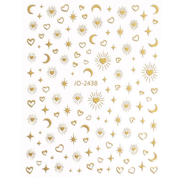 Nail Stickers, Stars, Moons, and Hearts Canada