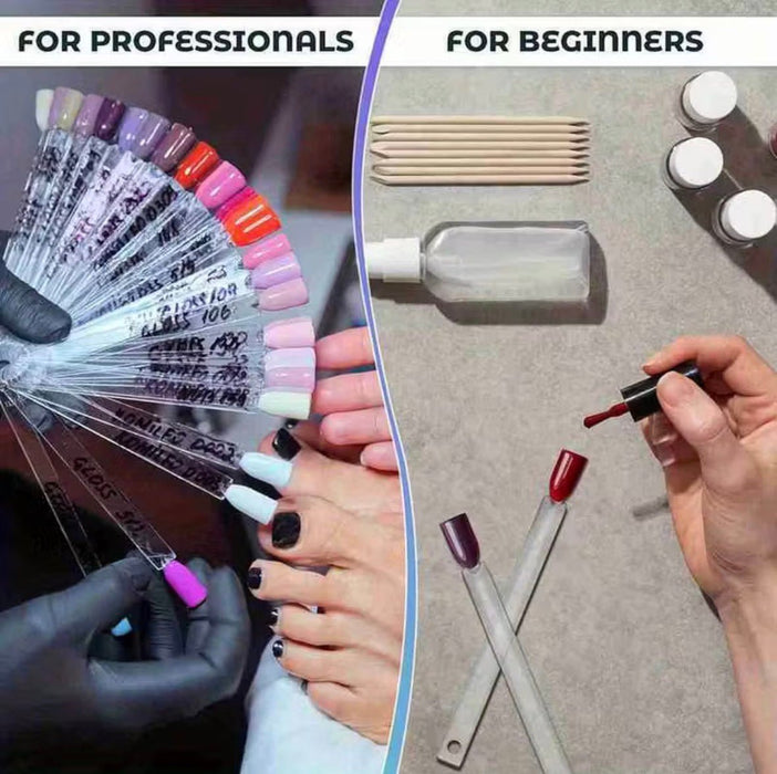 Nail Swatch Display, Rectangle Clear 50 pcs