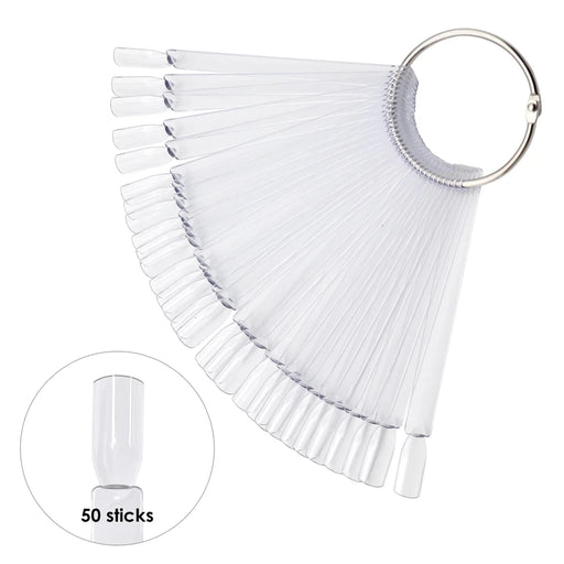 Nail Swatch Display, Rectangle Clear 50 pcs