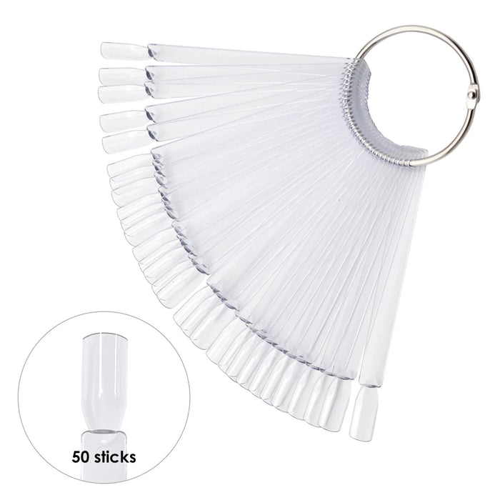 Nail Swatch Display, Rectangle Clear 50 pcs