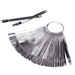 Nail Swatch Display, Rectangle Clear 50 pcs