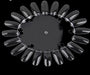 Nail Swatch Display Wheel, 20 Nail Tip Palette Clear