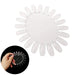 Nail Swatch Display Wheel, 20 Nail Tip Palette Clear