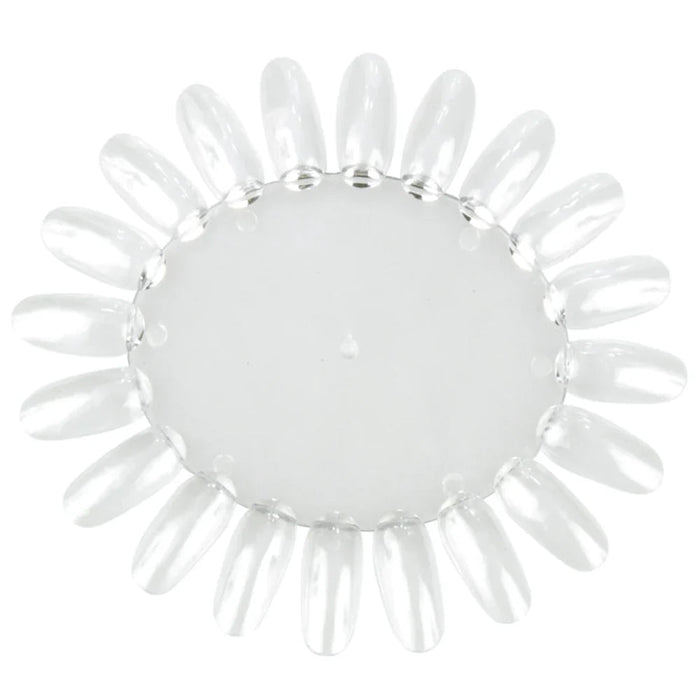 Nail Swatch Display Wheel, 20 Nail Tip Palette Clear