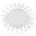 Nail Swatch Display Wheel, 20 Nail Tip Palette Clear