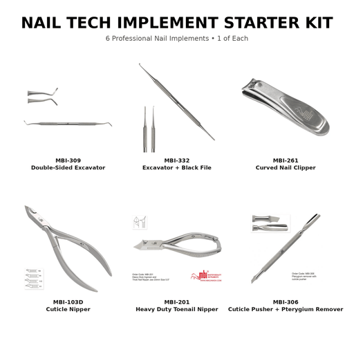 Nail Tech Implement Starter Kit Canada