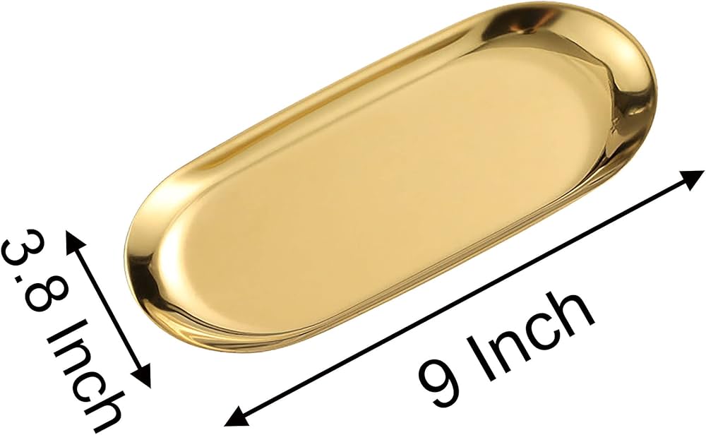 Oval Implement Tray, Stainless Steel