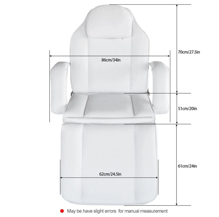 Premium Hydraulic Beauty Facial Spa Bed / Chair, White