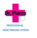 Safe Pierce Nose Piercing Stud Titanium 1.5mm Clear, TI - 254