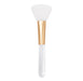 Silicone Face Mask Brush, Curved Facial Mud Mask Applicator Brush, White