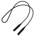 Silicone Glasses Strap for Laser Safety Goggles, Adjustable Black
