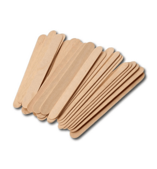 SilkRoma Waxing Spatulas, Wooden Wax Stick Applicators, Senior/Adult