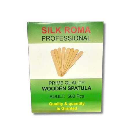 SilkRoma Waxing Spatulas, Wooden Wax Stick Applicators, Senior/Adult