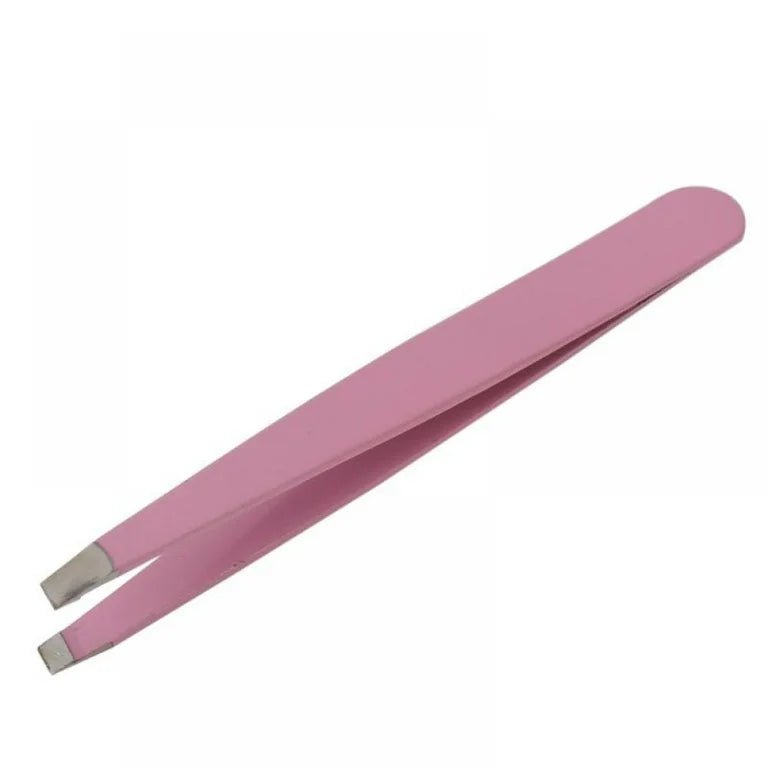 Slanted Tip Tweezers, 3.5” Stainless Steel