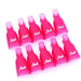 Soak Off Nail Cap Clips Wrap Tool, 10pk Assorted Colors
