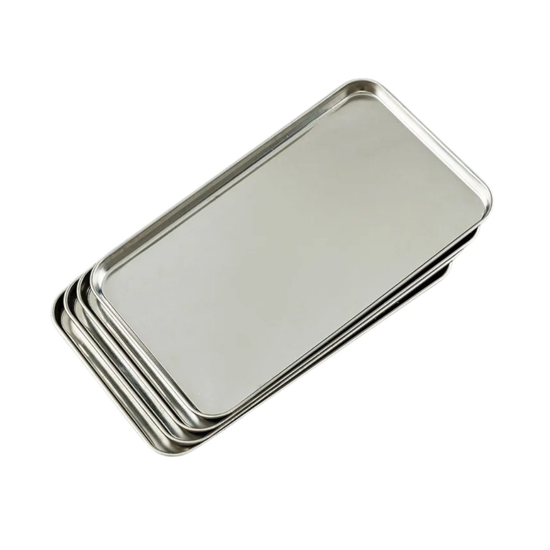 Stainless Steel Surgical Tray, Large (10.43” x 6.1”)