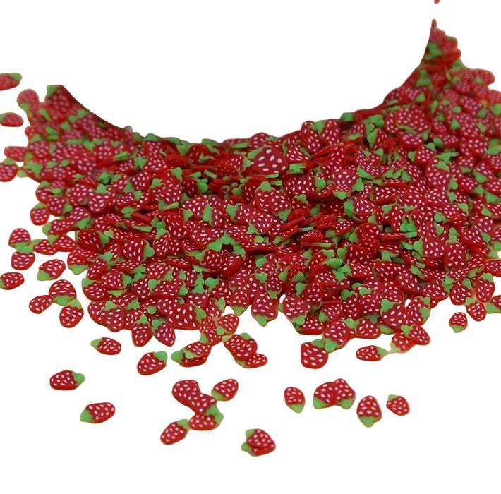 Strawberry Nail Charms 3D Resin Nail Art Supplies, 50pcs