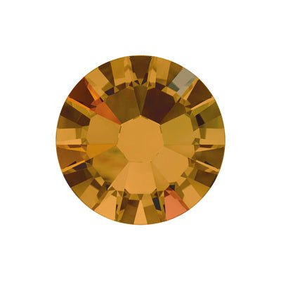 Swarovski Crystal Rhinestones, Gold 2mm 50pc