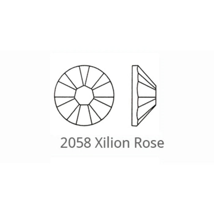 Swarovski Tooth Gems, 2058 Xilion Rose SS6 Standard 2mm Round