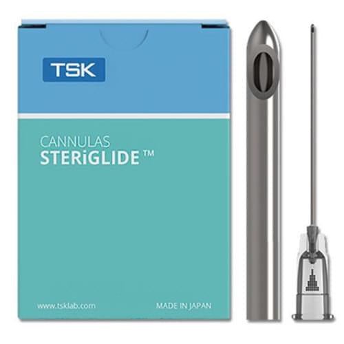 TSK STERiGLIDE Aesthetic Cannula, 25G x 50mm 2" Box of 20