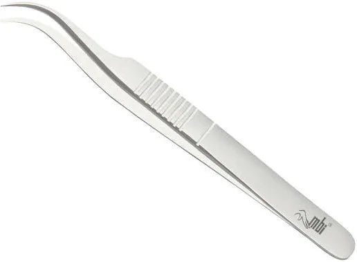 Ultra Sharp Pointed Curved Tweezers Size 4.5", MBI-412