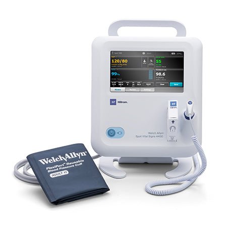 Welch Allyn Spot 4400 Vital Signs Monitor With Digital BP and SureTemp Oral Thermometer and Oximeter