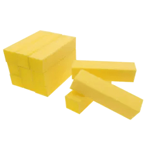 Yellow Nail Buffer Block, 4 way 220/220 Grit Disposable Canada