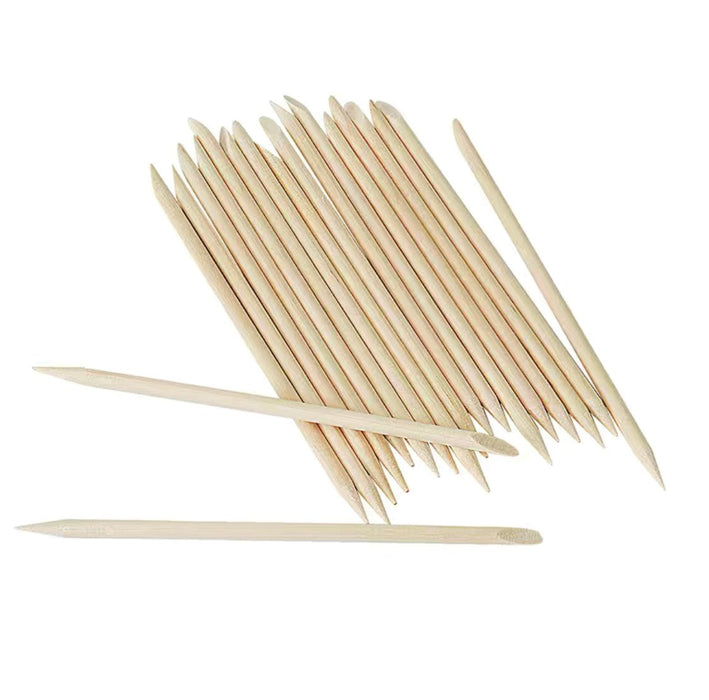 4.5" Orangewood Sticks Cuticle Manicure Sticks (Pack of 50)