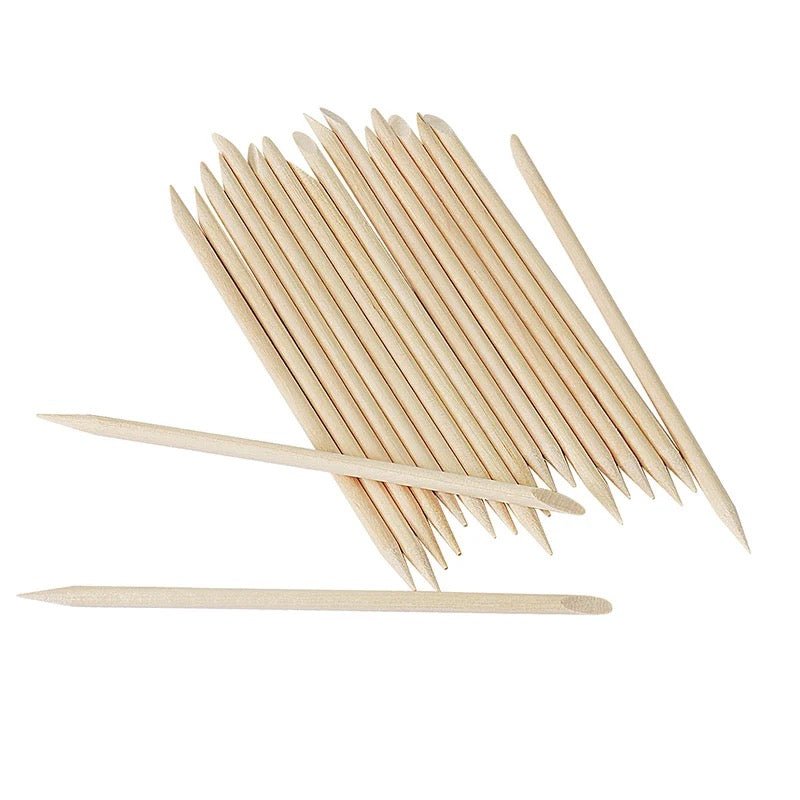 4.5" Orangewood Sticks Cuticle Manicure Sticks (Pack of 50)