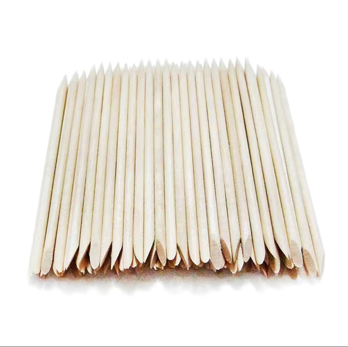 4.5" Orangewood Sticks Cuticle Manicure Sticks (Pack of 50)