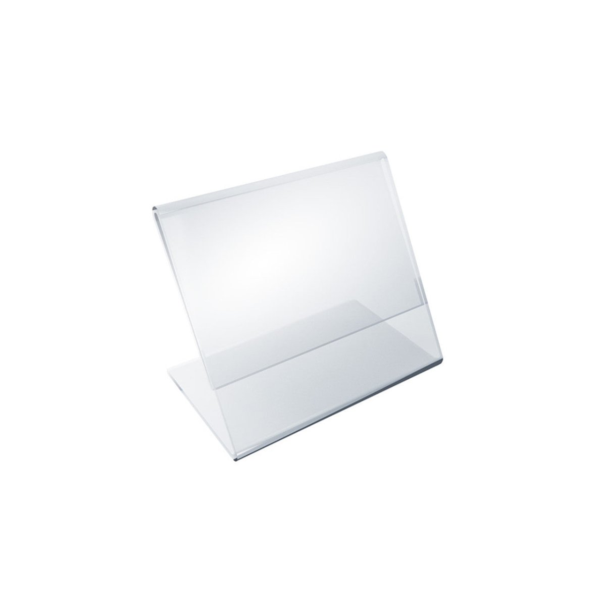 Acrylic Sign Holder, 3.5" x 3.5" L-Shaped - Beauty Pro Supplies Canada