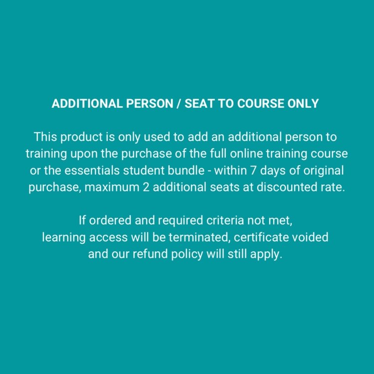 Additional Seat / Person for Dermaplaning Online Training Course