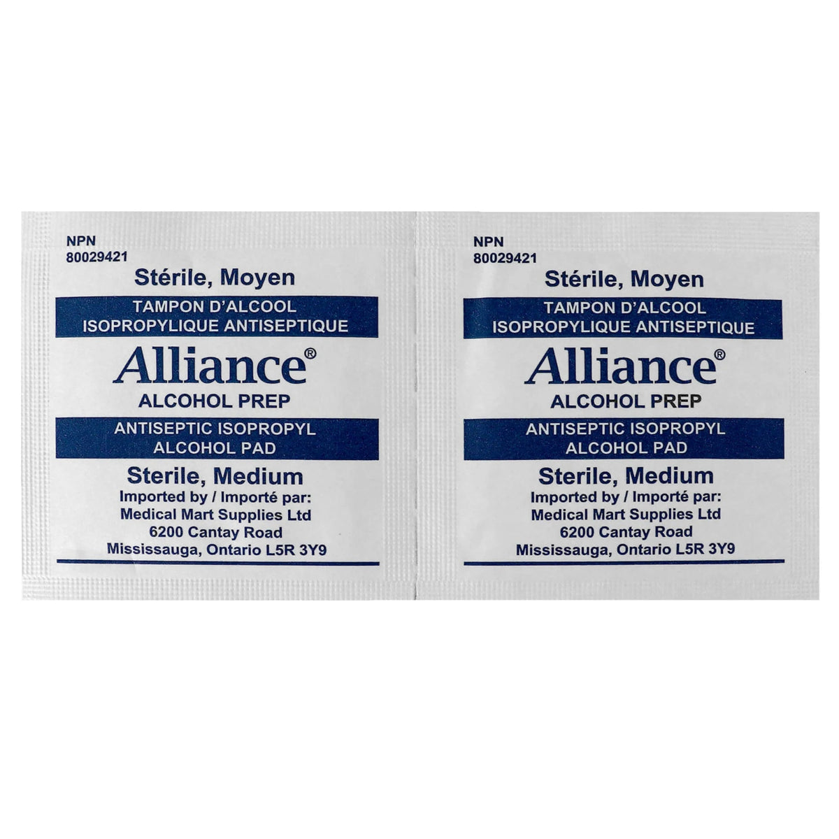 Alcohol Disinfection Prep Pads - Medium | QTY 25 - Beauty Pro Supplies Canada